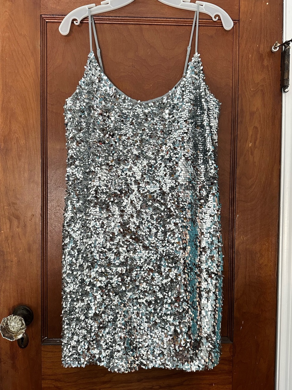 Silver Shimmer n Shake Sequin Dress